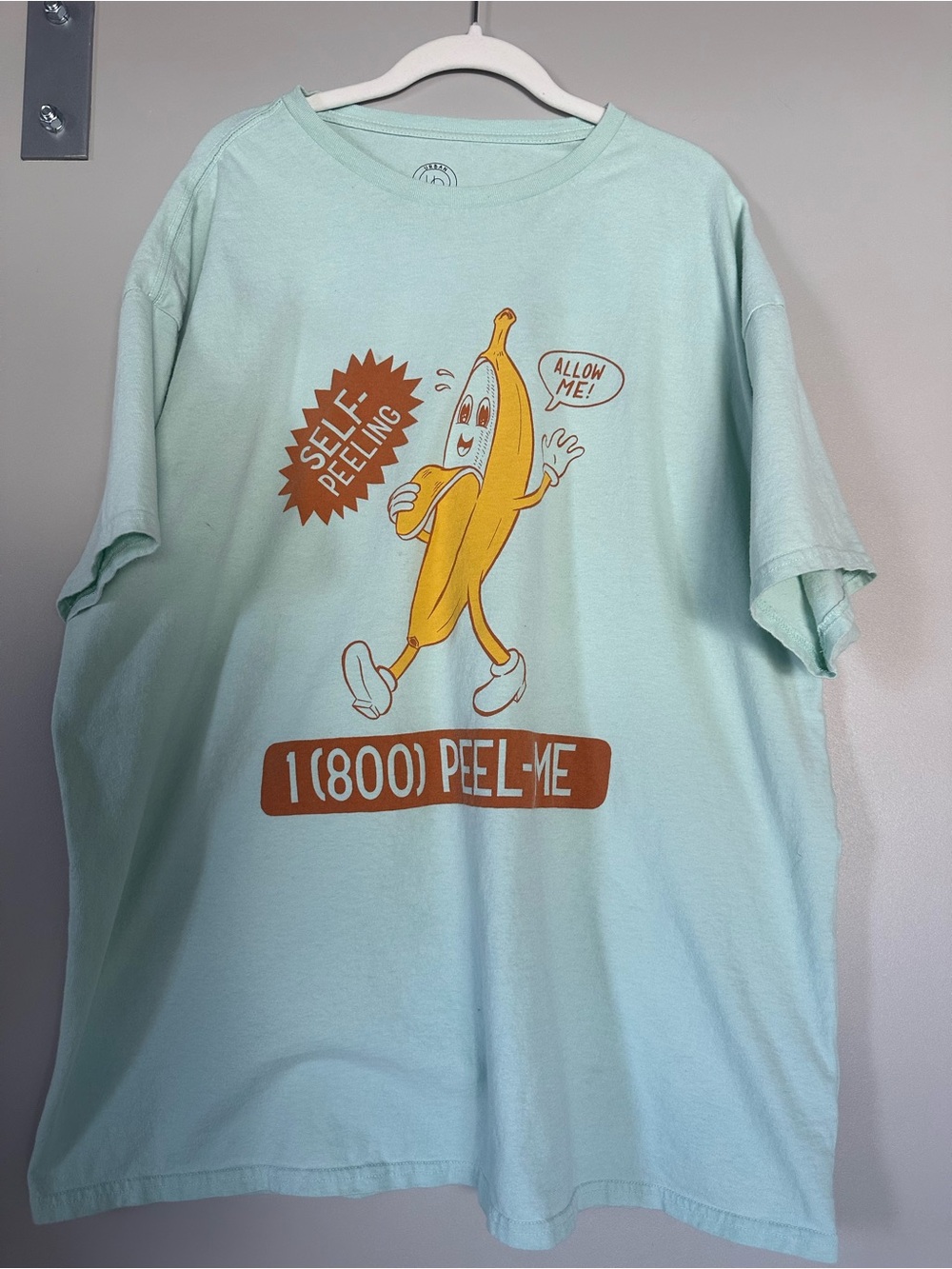 Urban Outfitters Mint Green Banana Graphic Tee